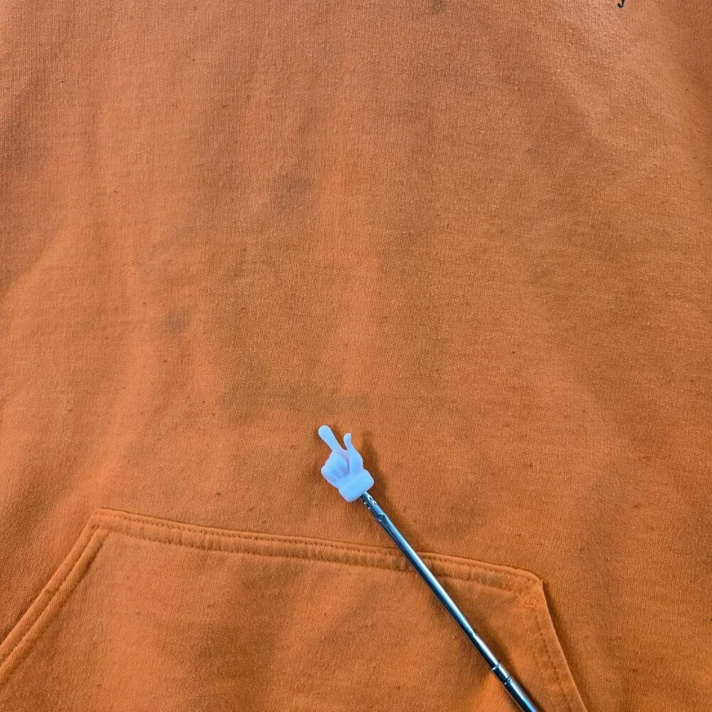 Golf Wang Men‎ Hoodie L Orange Save The Bees Graphic Print Fleece Pullover READ